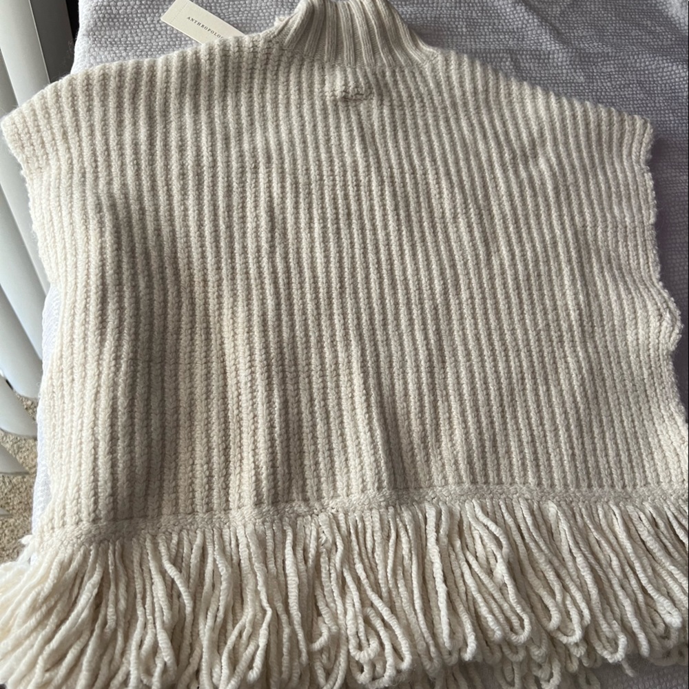 Anthropologie Poncho Extra Small Sweater - Brand New